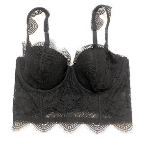 Victoria's Secret Corset bra top in Black